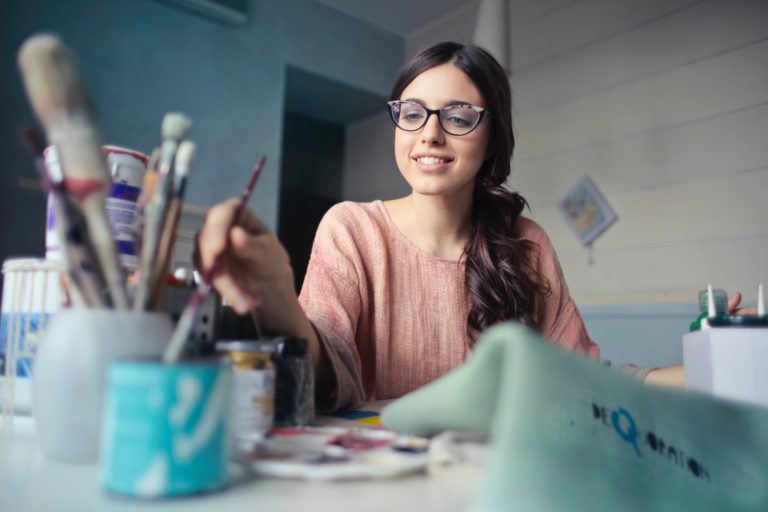 Woman Painting