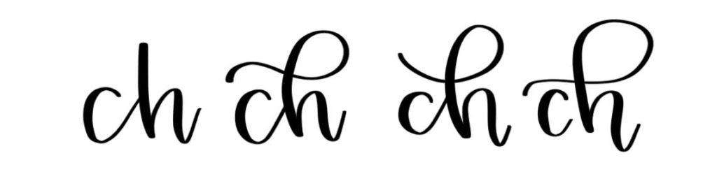 Lettering Combination Example 1