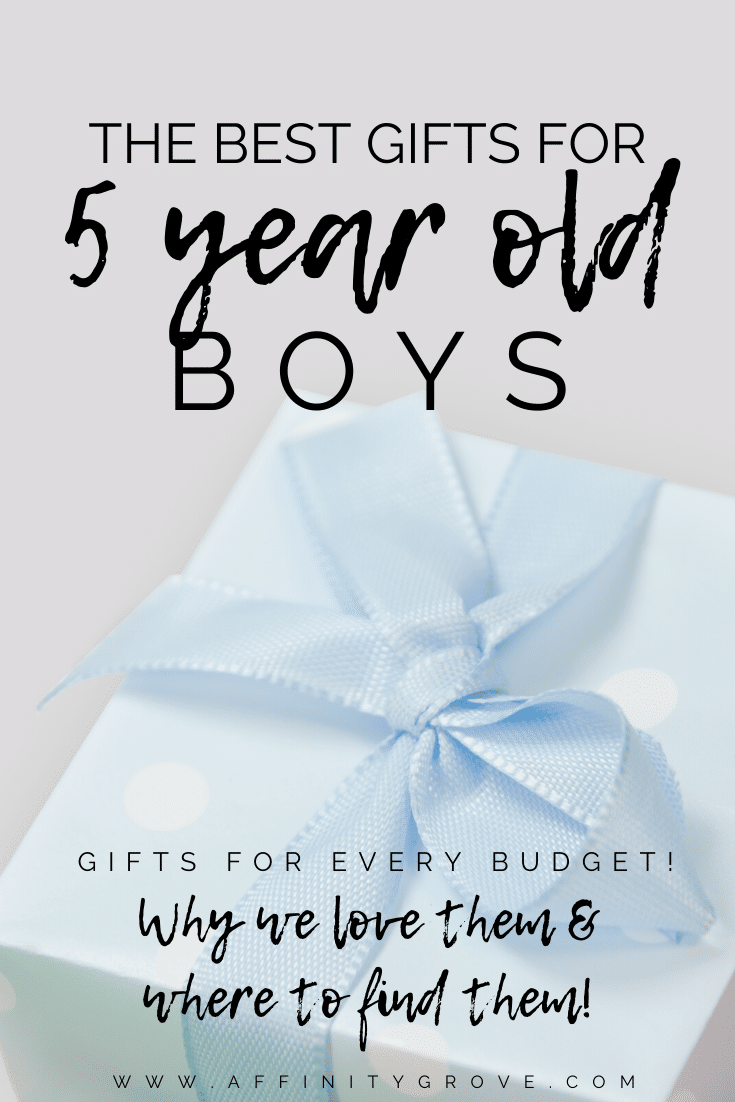 Find the BEST gift for a 5 year old BOY!