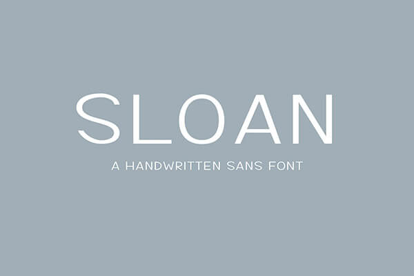 Sloan Font