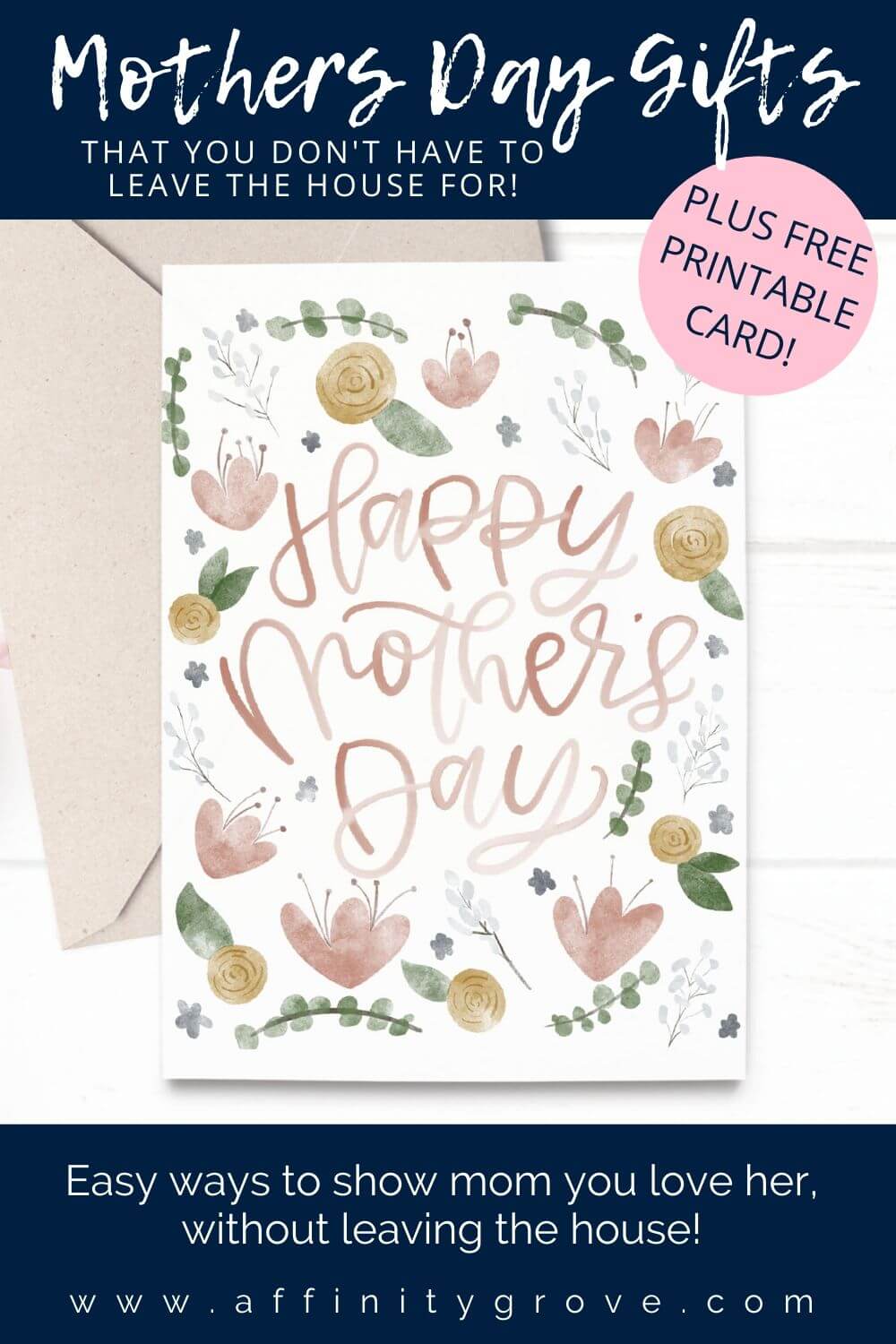 Mothers Day Gifts and Printable Card
