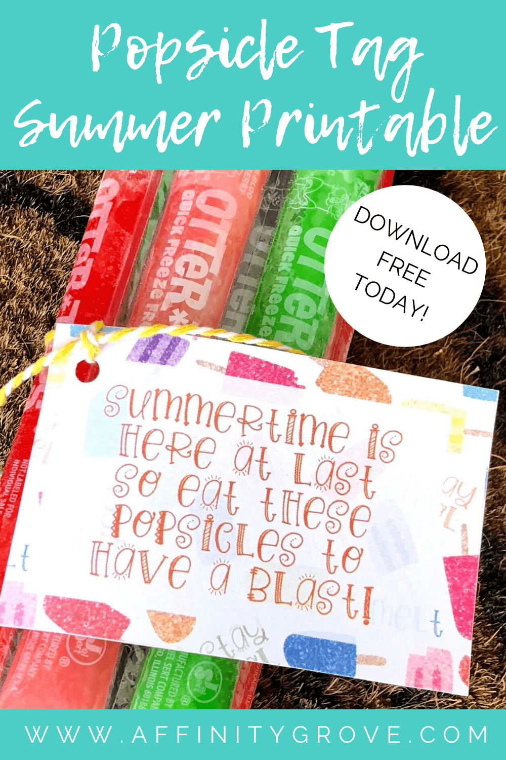 Summer Popsicle Printable!
