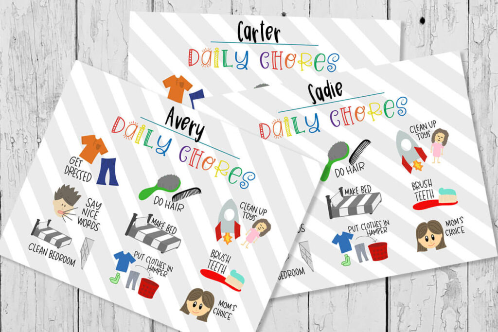 Daily Chores Chart for Kids