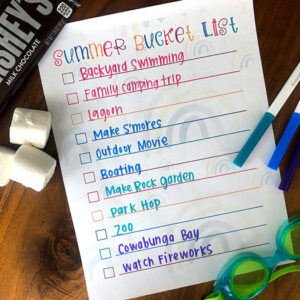 Summer Bucket List Ideas - Summer idea for kids