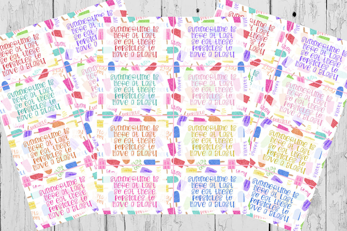 Summer Popsicle Printable! Free Download • Affinity Grove