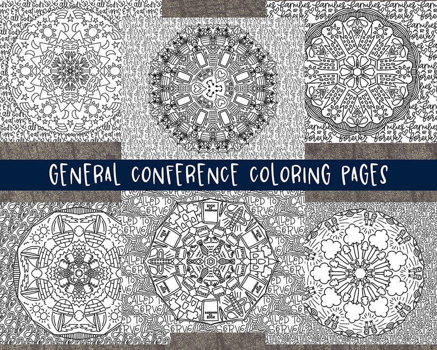 6 Coloring Pages for General Conference