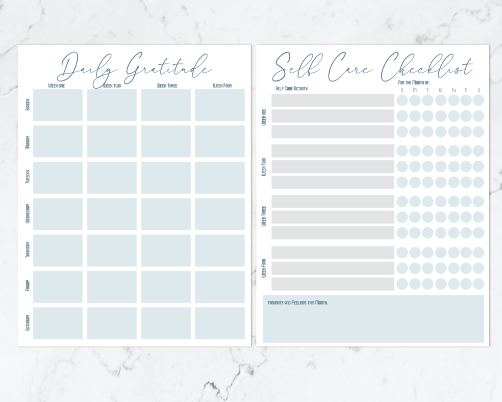 Self Care Journal Preview