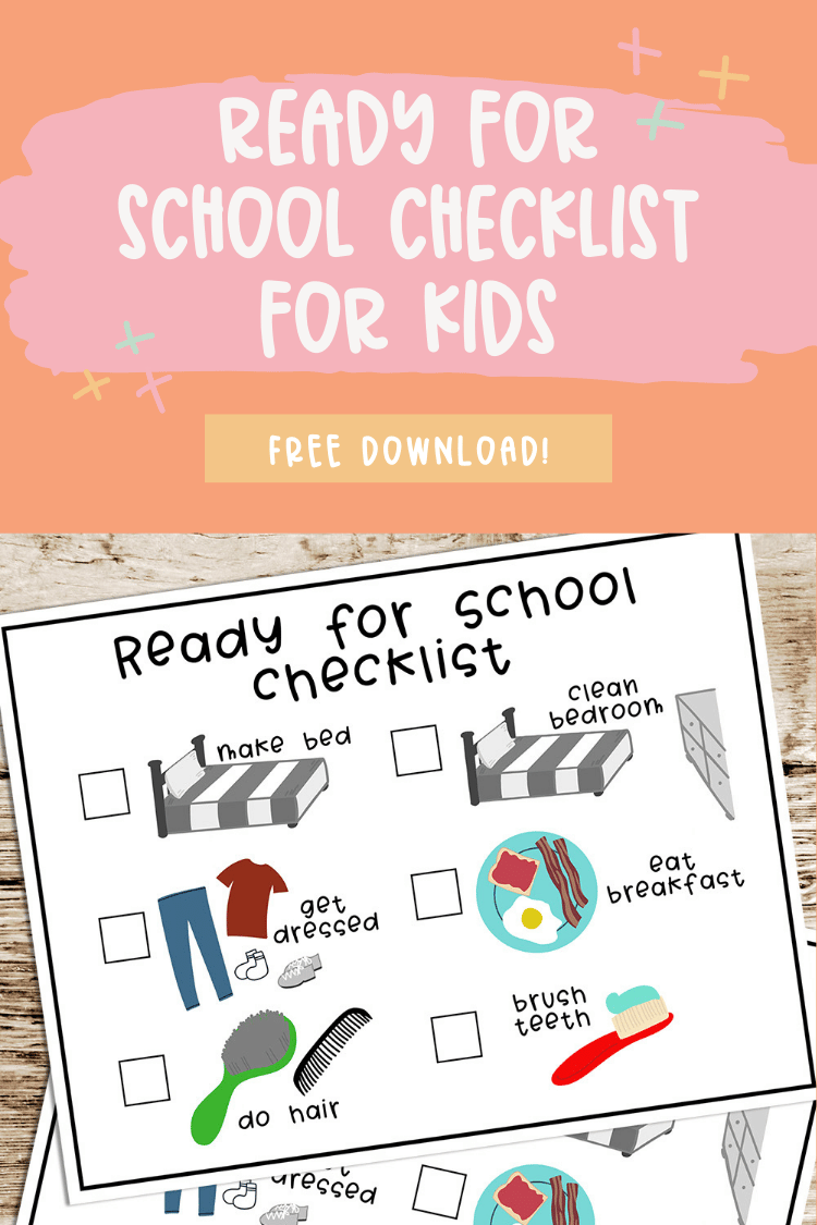 Ready for School Checklist