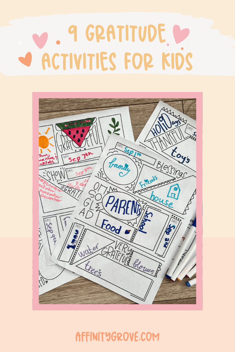 gratitude activity pages