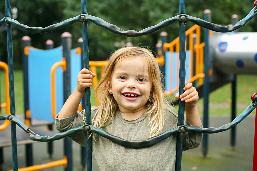 Child Playing on the Playground