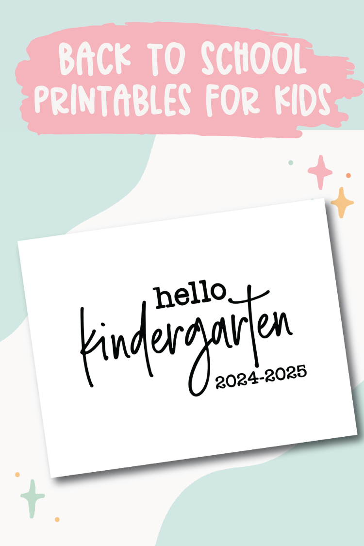 Back to School Printables for Kids: First Day Signs, Interviews & More